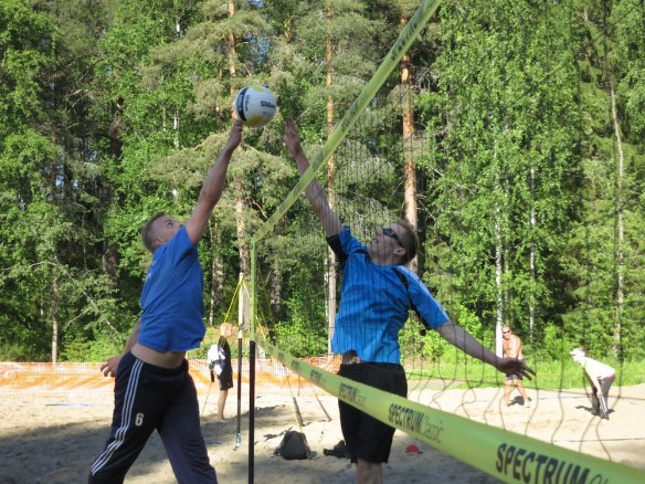 Miika Ojanen ja Olli Säynäjäkangas verkkotaistelussa.