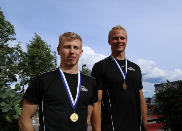 Henri Tissari ja Simo Näkki opiskelijoiden beach volley SM