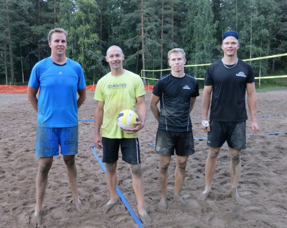 Keskareiden finalistit 2013: Tuomo Rissanen, Wille Markkanen, Simo Näkki ja Henry Tissari.